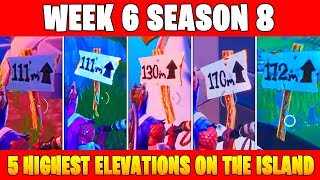 Fortnite Visit The Furthest Videos 9tube Tv - visit the 5 highest elevations on the island fortnite week 6 season 8