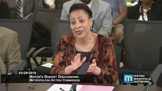03/28/19 Mayor's Budget Discussions: Metro Action Commission