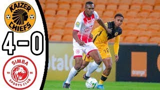 KAIZER CHIEFS VS SIMBA SC 4 - 0/ GOALS AND EXTENDED HIGHLIGHTS