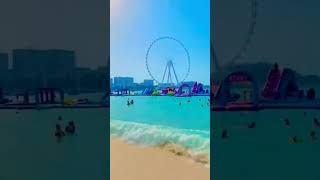 Dubai Marina beach ⛱️  #video #viral #Short #dubaivelog