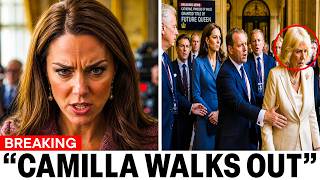 Camilla WALKS OUT Of Summit After Learning Catherine Was Granted The Title Of Future Queen