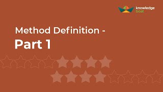Method Definition - Part 1 | ICSE Computer Applications | Java & BlueJ