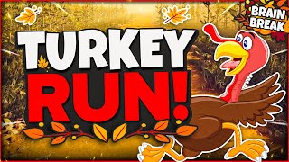 Turkey Run! - A Fall Brain Break Activity | Thanksgiving Games For Kids | GoNoodle Games