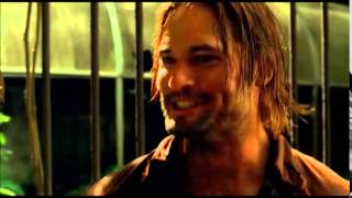 Lost Sawyer Gets A Fish Biscuit
