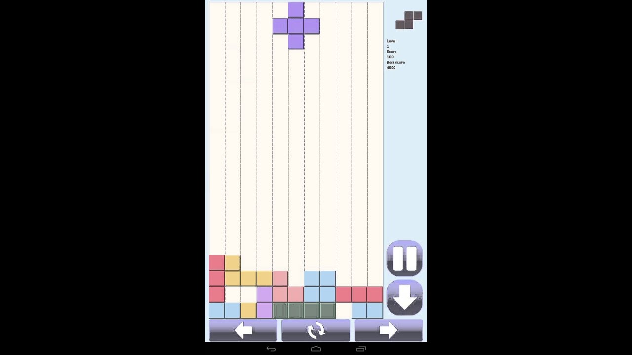 Falling Blocks Puzzle Game Youtube