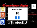 How to Create a Simple Counter App using HTML, CSS, and JavaScript #10 | Javascript Projects