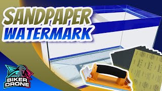 How to remove watermark using Sandpaper/papel de liha.