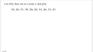 Creating a Dot Plot | Quiet Practice