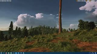 Rendering, Dynamic lighting and clouds test.