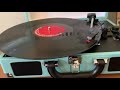 Victrola Journey suitcase record player in action (we love it)