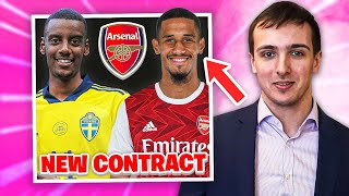 William Saliba NEW Arsenal Contract? | Arsenal Signing New Centre Forward?