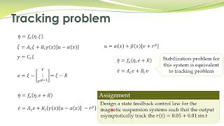 NCS - 32 - Stabilization and tracking problem using feedback linearization