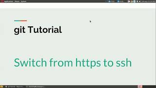 Git Tutorial - Change From https To ssh
