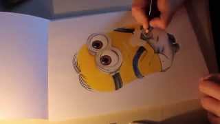 Minion Drawing Time Lapse, Faster