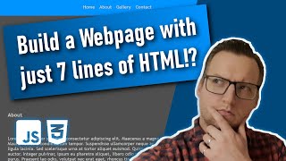 Build a WebPage without HTML! JavaScript Tutorial