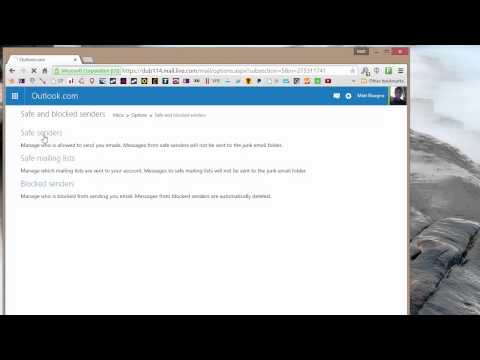 Outlook/live/hotmail.com: How whitelist email addresses and domains Outlook/live/hotmail.com: How whitelist email addresses and domains