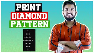 C Program to Print Diamond Pattern | How to Print star pattern in C-3