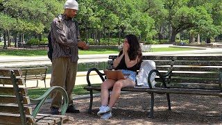 Homeless Guy Give Stranger $1000 For Not 'IGNORING' Him!