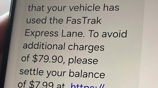 SCAM ALERT: Fake texts badger drivers for supposed Fastrak Express Lane fees