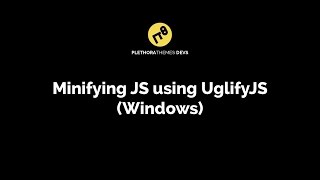 Minifying multiple Javascript files using UglifyJS and Windows Batch file