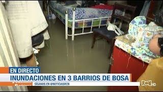 Lluvias de las últimas horas provocaron inundaciones en Bosa, sur de Bogotá