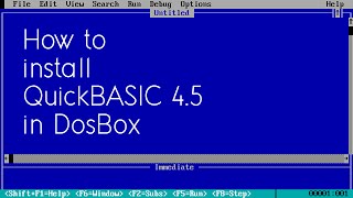 How to install MS QuickBASIC to run in DOSBox