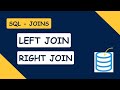 SQL Left and Right Join | sql tutorial for beginners| sql for data analysis & data science