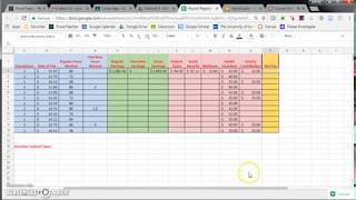 Filling out a Payroll Register