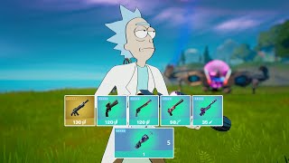 Fortnite Eliminating All Bosses & Getting All Mythic and Exotic Weapons In One Game (v17.00)