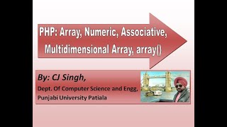 PHP: Basic of Arrays PHP, Numeric Array, Associative Array, Multidimensional Array, array(),