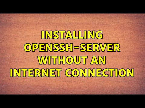 Ubuntu: Installing Openssh-server Without An Internet Connection - YouTube