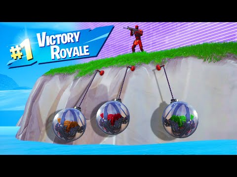 WIN BY JUST HANGING ON IN FORTNITE! (*NEW* BALL Vehicle)