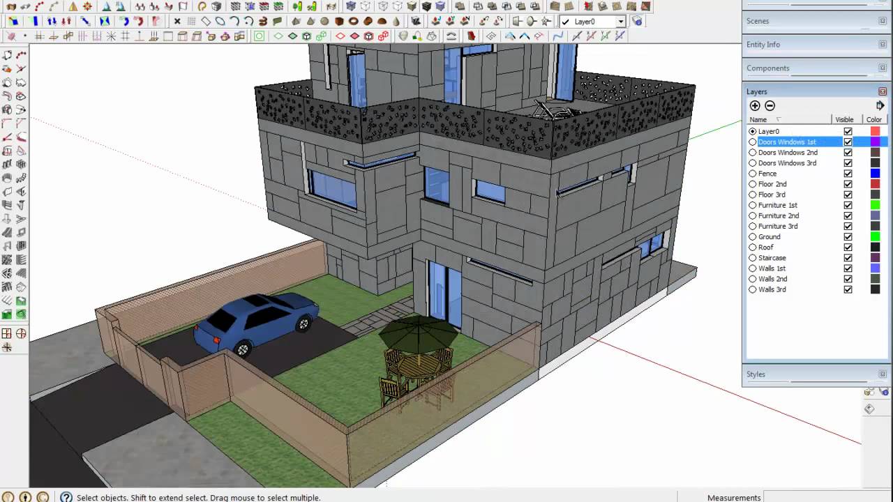 Tip To Export From Sketchup 3D To AutoCAD 2D - YouTube