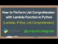 Lambda Function with List Comprehension in Python | Lambda Function in Python | List Comprehension