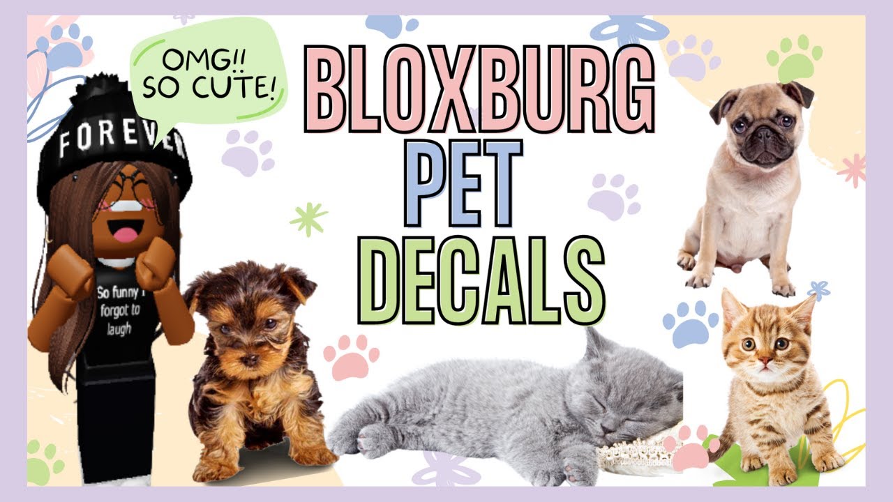 Bloxburg Pet Decals