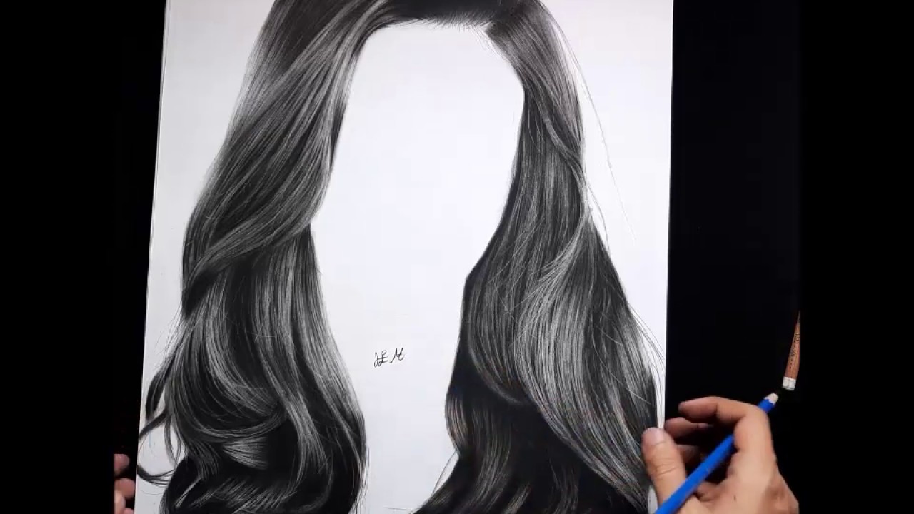 How To Draw Realistic Hair With Charcoal