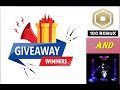 Giveaway Winners (Out now)