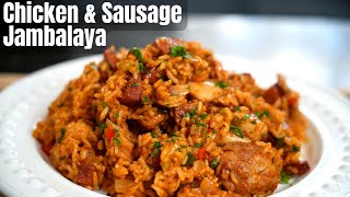 The Ultimate One Pot Meal | Chicken & Sausage Jambalaya Recipe