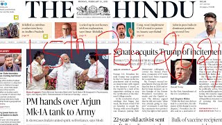 15 February 2021 The Hindu Newspaper Analysis