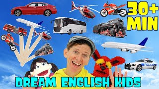 What Do You See Vehicles and More with Matt | 30 minutes | Dream English Kids