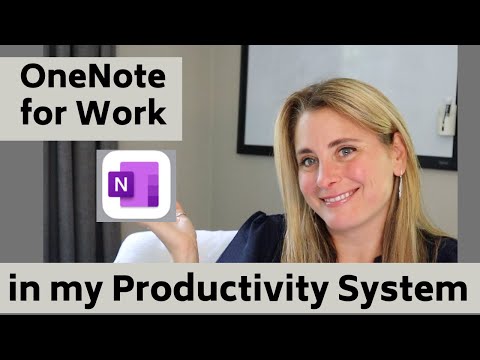 How I use OneNote for Work in my Productivity System