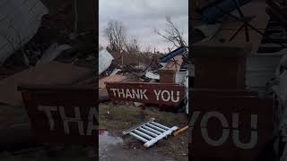 Tornado-Warned Storm DEVASTATES Kankakee County, Lake Village #shorts