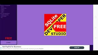How drop and create table in SQLite Developer Studio