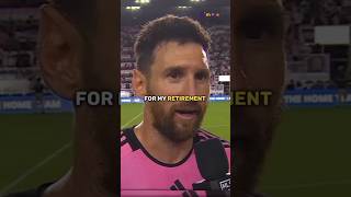 Messi reveals his retirement date 🥺