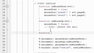 HTML5 Canvas Tutorial - Bouncing Balls! (2/7)