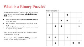 Binary Puzzles