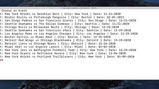 Flatiron Phase 1 CLI Application Project - StubMaster