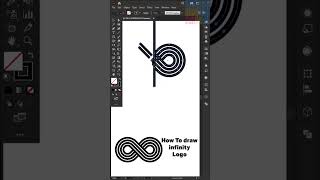 How To draw infinity Vector logo in adobe illustrator