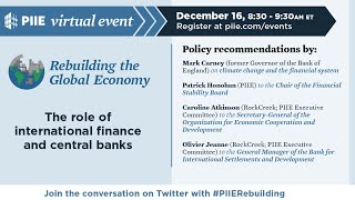 Rebuilding the Global Economy: Discussion of the role of international finance and central banks