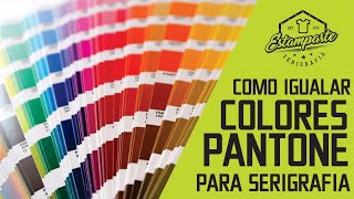 IGUALACION DE PANTONES PARA SERIGRAFIA // SERIGRAFIA PARA TODOS